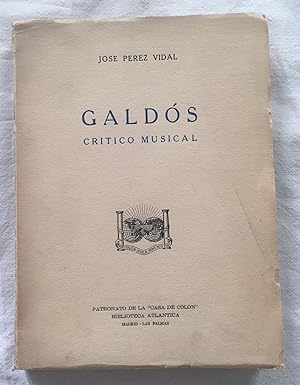 GALDÓS CRÍTICO MUSICAL