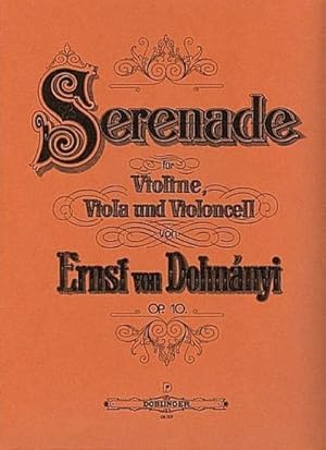 Bild des Verkufers fr Serenade C-Dur op.10fr Streichtrio zum Verkauf von AHA-BUCH GmbH