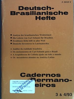 Bild des Verkufers fr Nicht Drre ist die Katastrophe; in: Heft 3&4/93 Deutsch-Brasilianische Hefte, Zweimonatsschrift fr Kultur, Wirtschaft und Politik; Cadernos Germano-Brasileiros; zum Verkauf von books4less (Versandantiquariat Petra Gros GmbH & Co. KG)