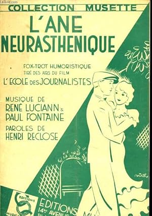 Bild des Verkufers fr L'ANE NEURASTHENIQUE zum Verkauf von Le-Livre