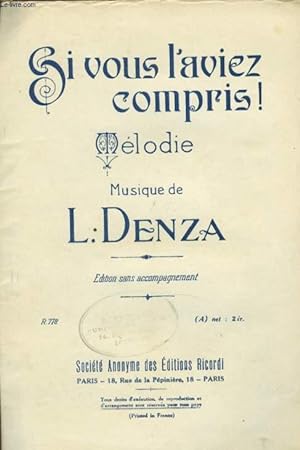 Seller image for SI VOUS L'AVIEZ COMPRIS! for sale by Le-Livre