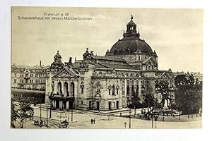 Frankfurt a.M. , Schauspielhaus mit neuem Märchenbrunnen