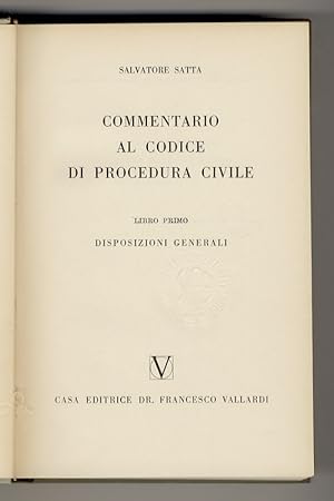 Commentario al codice di procedura civile.