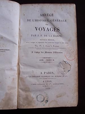 Bild des Verkufers fr Abrg de l'histoire gnrale des voyages T.7 - Asie T.2 zum Verkauf von Librairie Ancienne Zalc