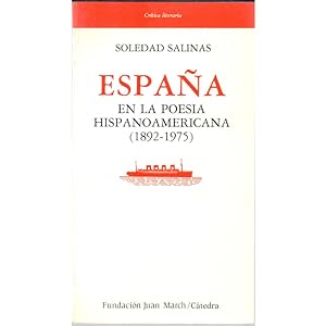 Bild des Verkufers fr Espaa en la poesa hispanoamericana (1892-1975) zum Verkauf von Librera Salamb
