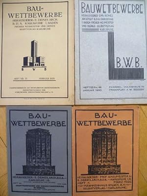 Bau-Wettbewerbe. Sammlung von 34 Ausgaben 1926-1931.