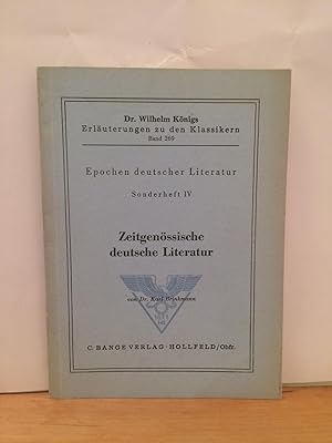 Seller image for Zeitgen�ssische deutsche Literatur for sale by Rudolf Steiner Buchhandlung
