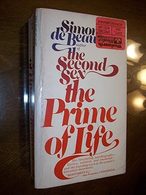Imagen del vendedor de The Prime of Life: The Second Sex a la venta por Lowest Priced Quality Rare Books