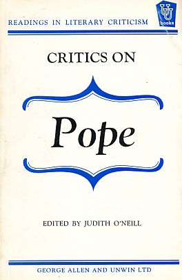 Bild des Verkufers fr Critics on Pope. Readings in Literary Criticism III. zum Verkauf von Fundus-Online GbR Borkert Schwarz Zerfa