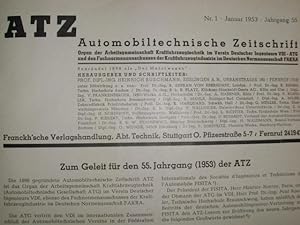 ATZ Automobiltechnische Zeitschrift [Organ der Arbeitsgemeinschaft Kraftfahrzeugtechnik Im Verein...