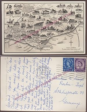 AK EASTBOURNE Britain - England 1961 gel. Postcard