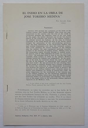 El Indio en la obra de José Toribio Medina [offprint from América Indigena, Vol. XIV, No. 1, Janu...