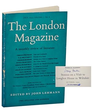 Seller image for The London Magazine March 1954 Volume I No 2 (Signed) for sale by Jeff Hirsch Books, ABAA