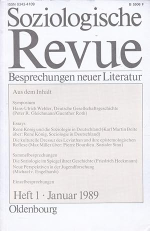 Immagine del venditore per Soziologische Revue Heft 1 / 12. Jahrgang 1989 - Besprechungen neuer Literatur venduto da Versandantiquariat Nussbaum