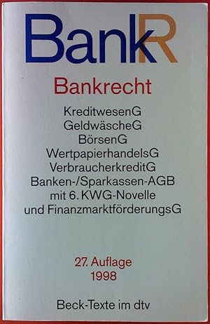 Seller image for Bankrecht. for sale by biblion2