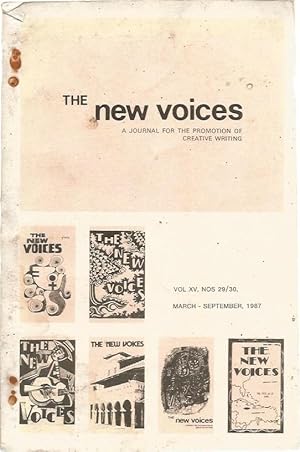 New Voices. A journal for the promotion of creative writing. Vol. X, Nos. 29/30, Mar-Sept 1987