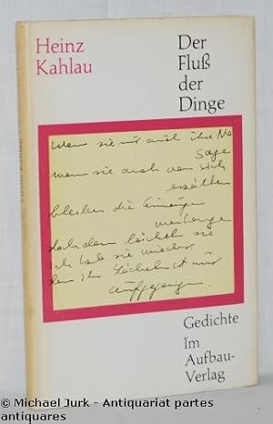 Der Fluß der Dinge. Gedichte aus zehn Jahren.