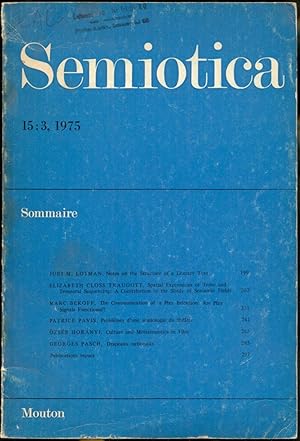 Semiotica 15:3 (1975)