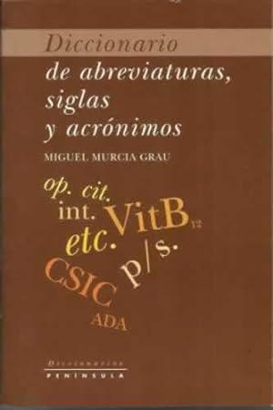 Seller image for DICCIONARIO DE ABREVIATURAS, SIGLAS Y ACRNIMOS for sale by Librera Cajn Desastre