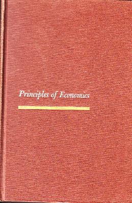 Bild des Verkufers fr Principles of Economics. zum Verkauf von Antiquariat Jenischek