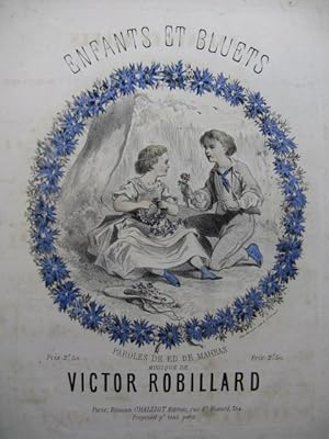 Seller image for ROBILLARD Victor Enfants et Bluets Piano Chant XIXe sicle for sale by partitions-anciennes