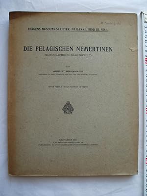 Die pelagischen Nemertinen (Monographisch Dargestellt)
