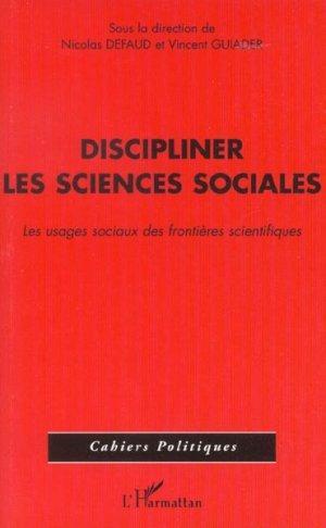 Discipliner les sciences sociales
