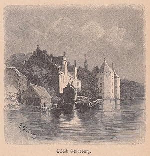 Seller image for Schlo Glcksburg. uere Ansicht von der Wasserseite aus. for sale by Antiquariat Hild