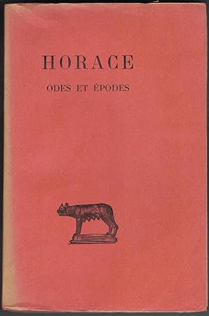 Tome I. Odes et épodes. Texte établi et traduit par F. Villeneuve.