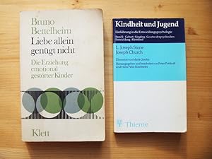 Seller image for Zwei Bcher: 1. Kindheit und Jugend I. Einfhrung in die Entwicklungspsychologie ; 2. Liebe allein gengt nicht : die Erziehung emotional gestrter Kinder for sale by Versandantiquariat Manuel Weiner