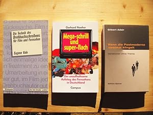 Bild des Verk�ufers f�r Drei B�cher: 1. Die Technik des Drehbuchschreibens f�r Film und Fernsehen ; 2. Mega-schrill und super-flach: Der unaufhaltsame Aufstieg des Fernsehens in Deutschland ; 3. Wenn die Postmoderne zweimal klingelt zum Verkauf von Versandantiquariat Manuel Weiner