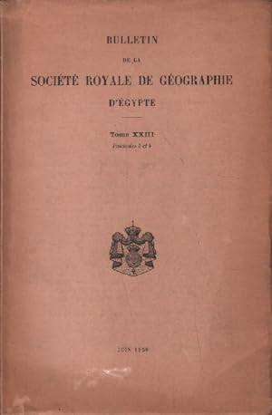 Bulletin de la société royale de géographie d'egypte / juin 1950 / sommaire : dopp : le caire vu ...