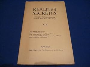 Imagen del vendedor de Ralits Secrtes. Revue Trimestrielle. XIV a la venta por Emmanuelle Morin
