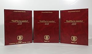 Marquis Who's Who in America 2003 (57th Edition) 3 volumes