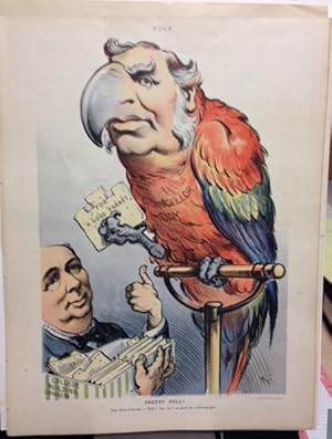 "Pretty Poll!, The Bird Fancier - Talk? Say, he's as good as a phonograph". July 4, 1906