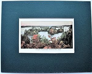 Vintage Print. Among the Thousand Islands St. Lawrence River, Canada