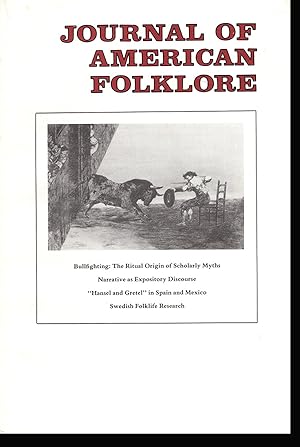 Journal of American Folklore (Vol 99, No. 394, Oct-Dec 1986)