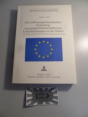 Zur aufbauorganisatorischen Gestaltung von gemischtwirtschaftlichen Unternehmungen in der Türkei ...