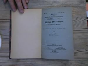 Imagen del vendedor de Philipp Melanchthon, Deutschlands Lehrer. Ein Beitrag zur Feier des 16. Februar 1897. Schriften des Vereins fr Reformationsgeschichte, Nr. 55. a la venta por Antiquariat Bookfarm