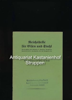Bild des Verkufers fr Auftragsregelung fr Eisen und Stahl (25. Anweisung vom 25.1.1940) zum Verkauf von Antiquariat Kastanienhof