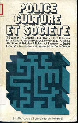 Imagen del vendedor de Police culture et socit a la venta por Librairie Le Nord