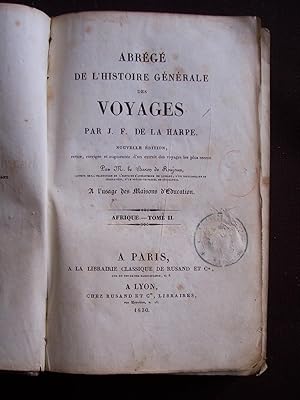 Imagen del vendedor de Abrg de l'histoire gnrale des voyages T.2 - Afrique T.2 a la venta por Librairie Ancienne Zalc