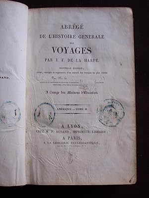 Seller image for Abrg de l'histoire gnrale des voyages T.15 - Amrique T.2 for sale by Librairie Ancienne Zalc