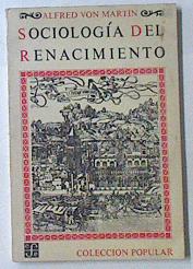 Seller image for Sociologa Del Renacimiento for sale by Almacen de los Libros Olvidados