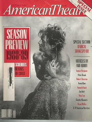 Imagen del vendedor de American Theatre Volume 5, Number 7 (October 1988) Special Issue: 1988-89 Season Preview, with Special Section: Radical Shakespeare a la venta por Bookfeathers, LLC