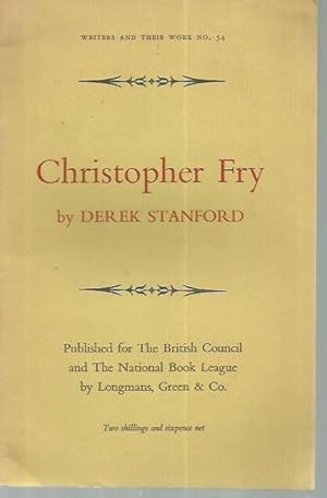 Seller image for Christopher Fry (Writers and Their Work No.54, Revised Edition) for sale by Bookfeathers, LLC