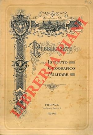 Pubblicazioni dell'Istituto Geografico Militare.