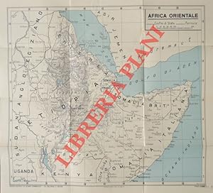 Africa orientale. Confini di stato. Ferrovie.