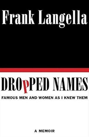 Imagen del vendedor de Dropped Names : Famous Men and Women as I Knew Them a la venta por Fleur Fine Books