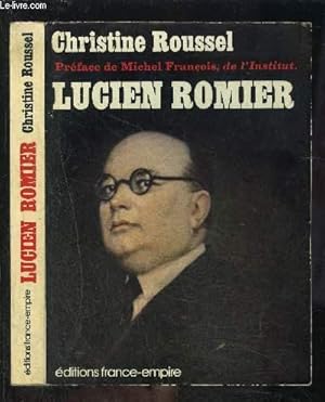 Immagine del venditore per LUCIEN ROMIER venduto da Le-Livre